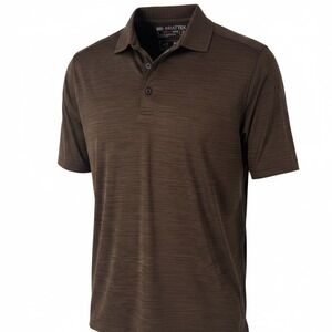 Ariat Mens AriatTek Heat Series Performance Polo Shirt Brown Space Dye Small